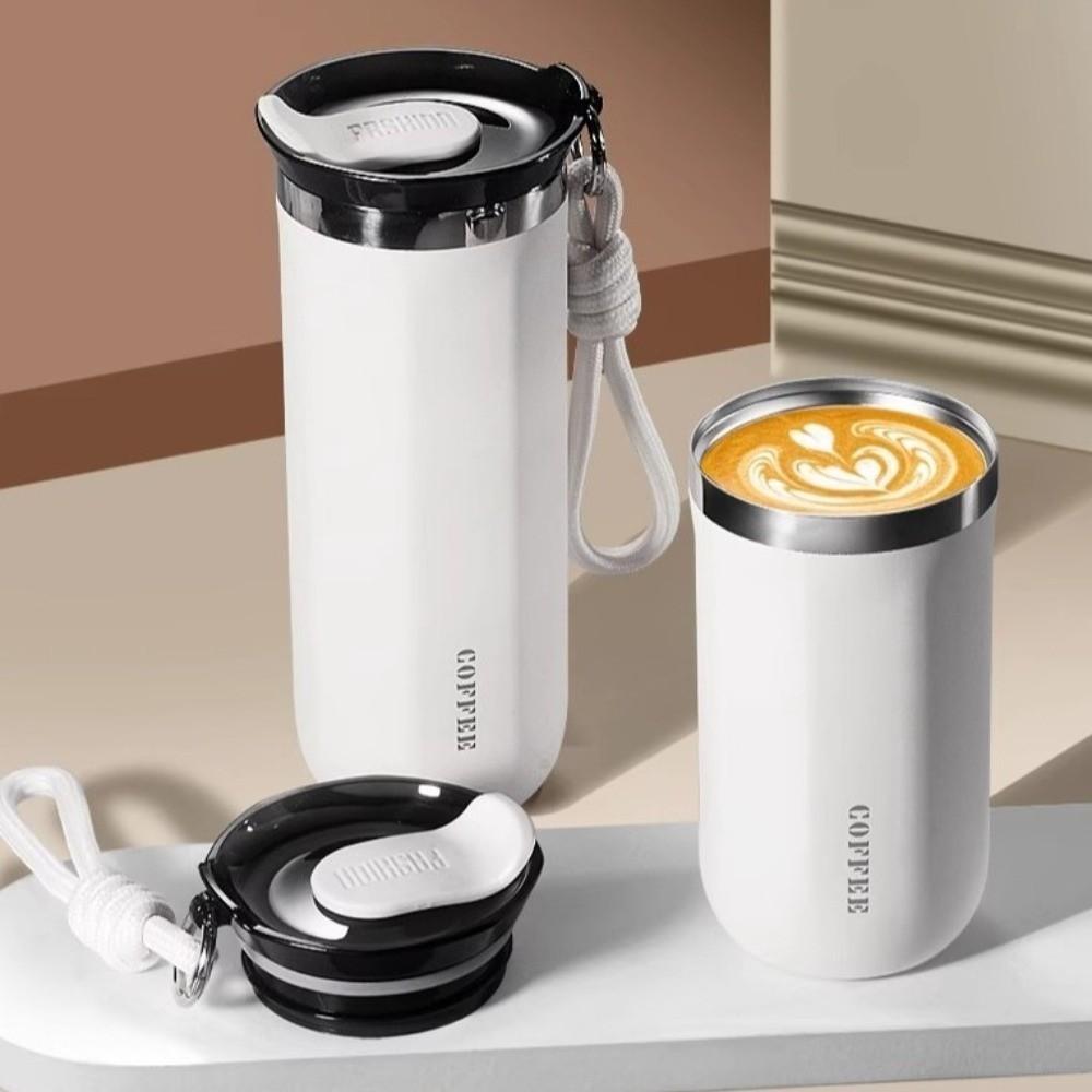 Leak-Proof Vacuum Flask 350ML/500ML Thermal Mug Cold Coffee Cup Coffee Mug Commute Use
