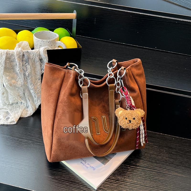 Women's Autumn Canvas Tote: Large Capacity, Casual Single Shoulder Bag for Work Commute