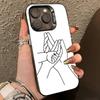 B-Baby Mom daughte Son Dad Hand Phone Case For iPhone17,16,15,14,13,12,11 Plus,Pro Max,XS,Colorful Silver Phone case Funda Cover