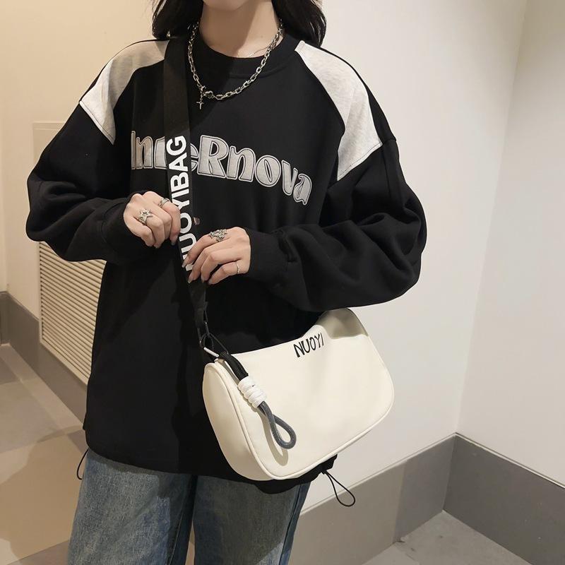 Geantă de nailon de mare capacitate Geantă de umăr pentru femei Geantă de cruce cu bandă largă