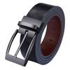 [One Limitation] Leather Belt, CasualFormal, Simple Buckle, Stylish, Men's BP714 (Black)