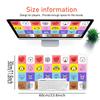 Bt21 Character Grid Large Gaming Mouse Pad Nonslip Rubber Base Waterproof Desk Mat For Office Pc Laptop