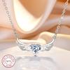 New 925 Sterling Silver Necklace Pendant High Quality Heart Fashion Jewelry Chains For Women Men Wedding Birthday Party GiftGood Product