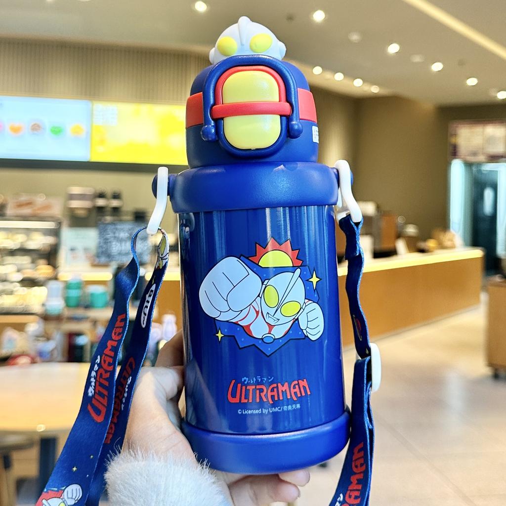 Snoopy Children's Thermos Cup Girls Stainless Steel Straw Cup Portable School Special Primary School Water Cup