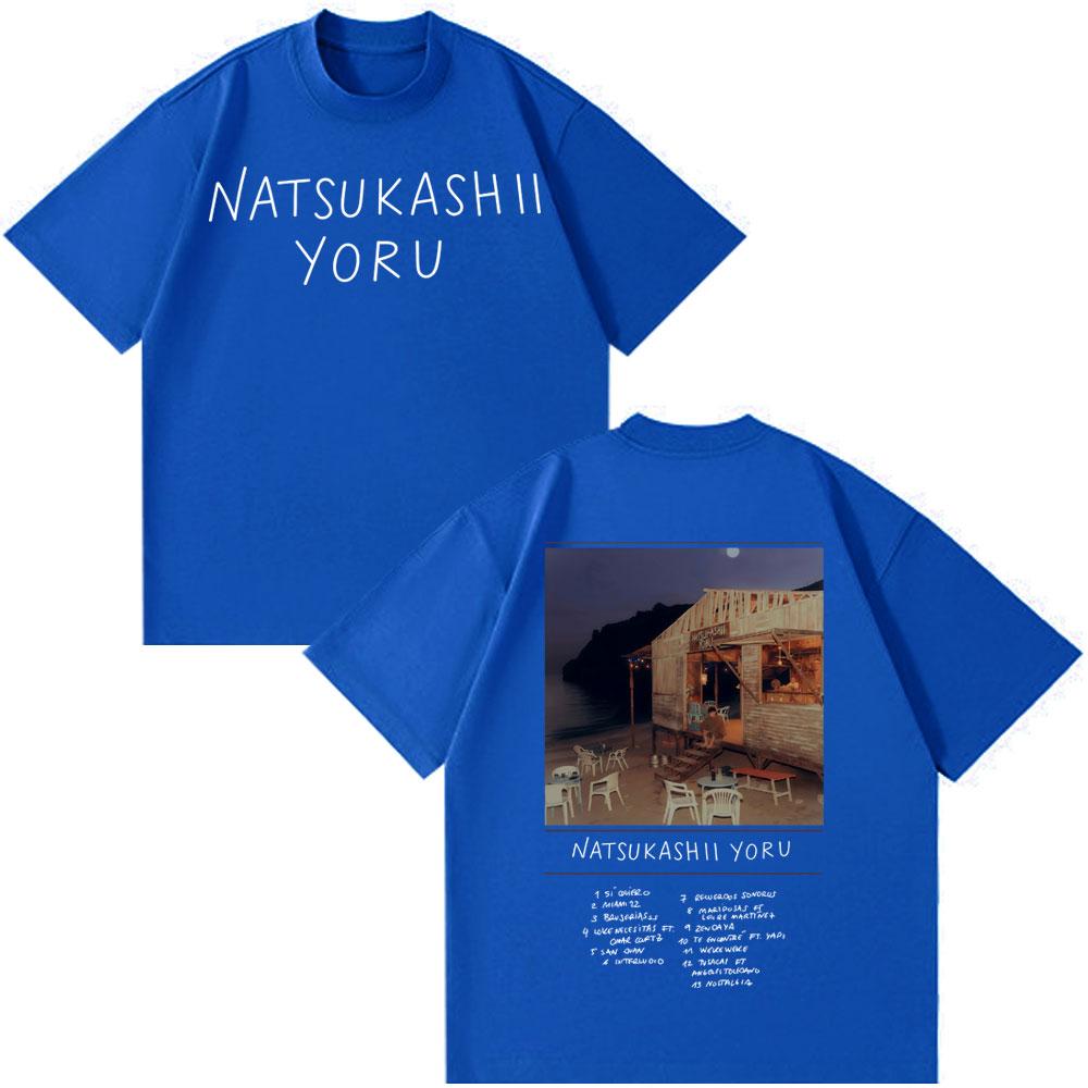 Fashion Oversized Tees Rapper SAIKO Natsukashii Yoru Album 2025 Merch T-shirt Men's Women Cotton T-shirts Couple Style Clothing