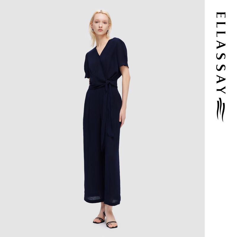 ELLASSAY Women's Pleated Straight Wide-Leg Casual Pants
