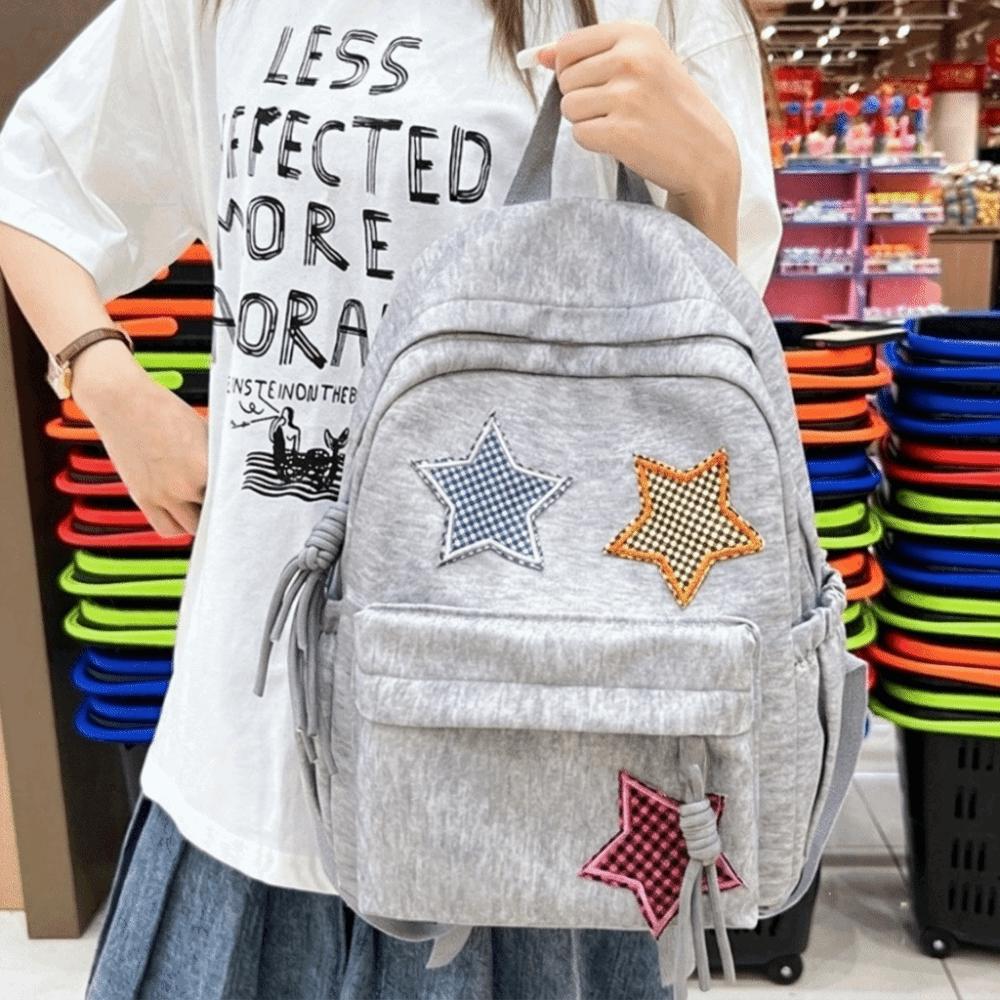 Lightweight Corduroy Backpack Soft Fabric Travel Bag Cute School Backpack Outdoor