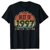 Est 1997 Vintage Edition Klassisch Geboren 1997 Retro Geburtstag T-Shirt Unisex Sommer Streetwear Oberteile Bedrucktes T-Shirt