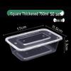 CIBO Disposable Rectangular Food Containers with Lids