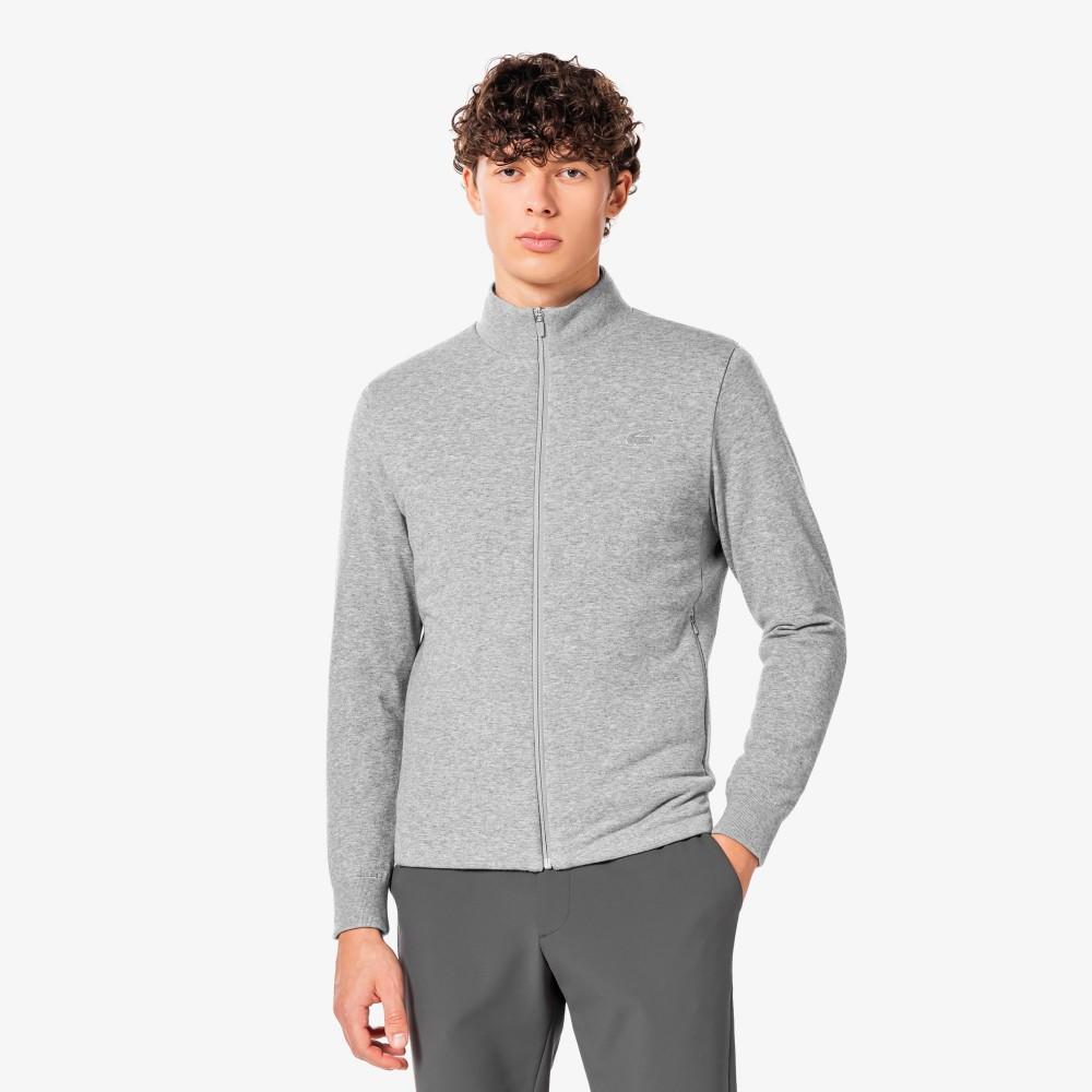 Lacoste Men's Golf Tipping Hybrid Full-Zip Sweater AH922E-55NCCA