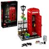 LEGO Ideas London Red Payphone Toy, Birthday Gift, Building Blocks, Mother's Day Gift, Father's Day Gift, Men's Gift, Women's Gift, Stylish Interior D