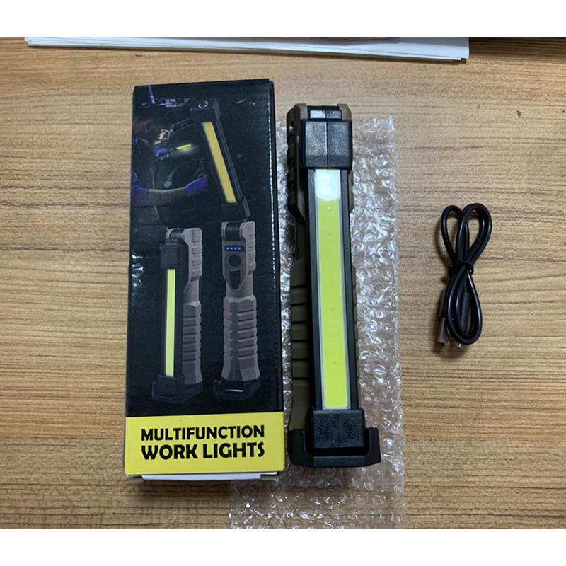 FT20 Dual-Sided COB LED Folding Work Light with Strong Magnetic Base and Three Light Modes for Emergency & Auto Repair.