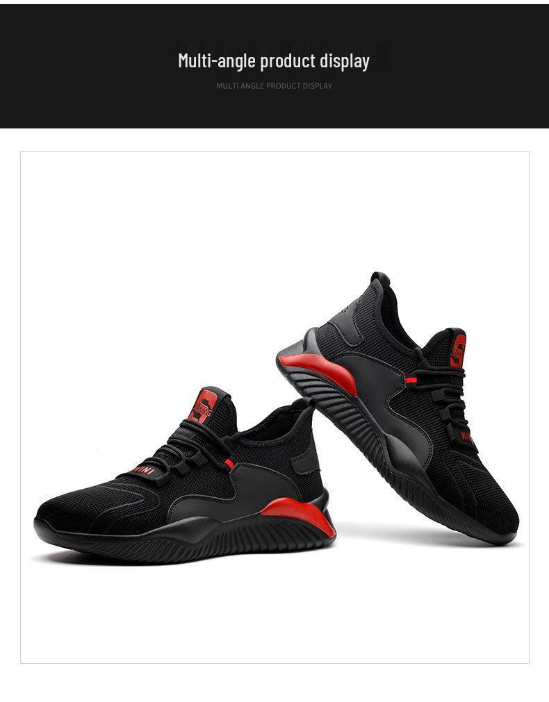 Breathable Steel Toe Lightweight Safety Shoes - Anti-Smash, Anti-Puncture, Wear-Resistant Work Shoes