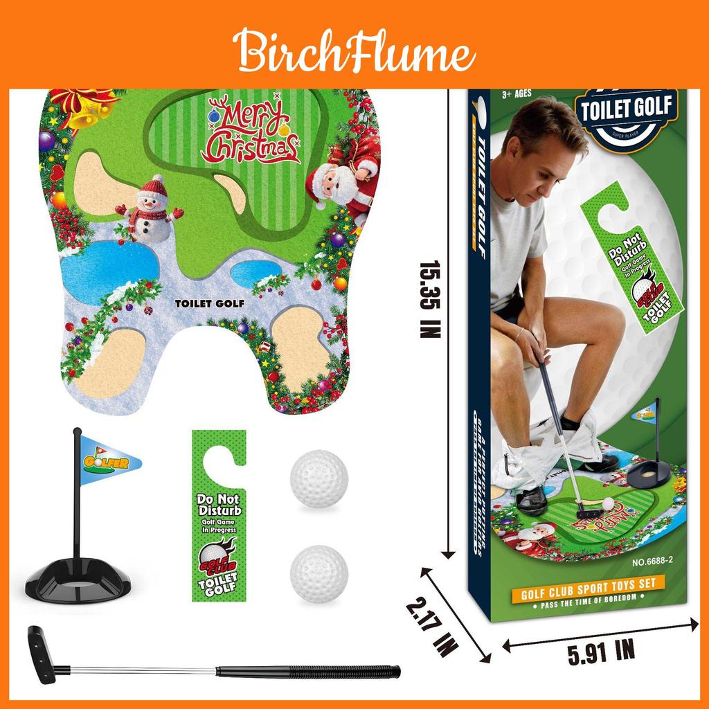 Pvc Dinosaur Toilet Toy Mini Golf Set For Kids Christmas Gift