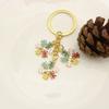 Snowflake Bell Keychain: European & American Christmas Ornament