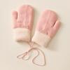 Windproof Kids Winter Gloves Coldproof Knitted Gloves Fashion Children Mittens  Toddler