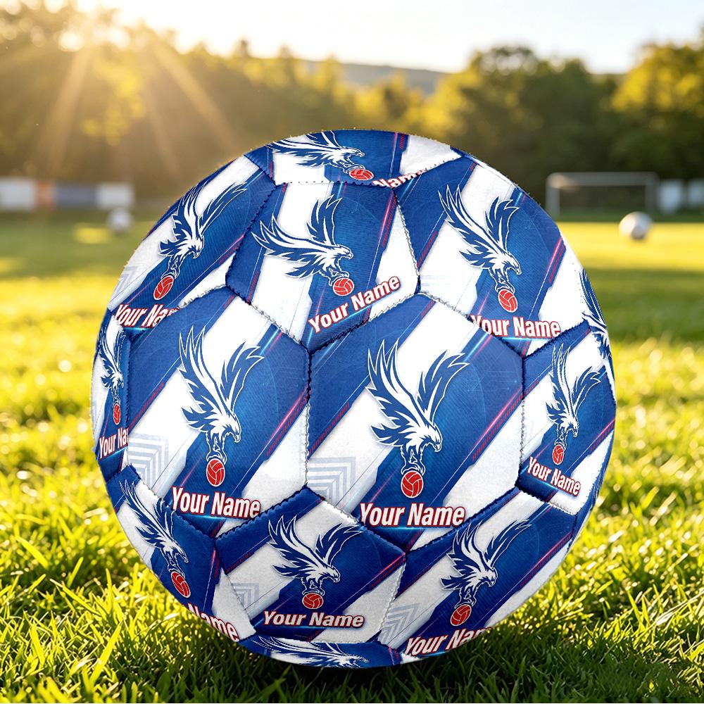 Balón de Fútbol Personalizado Talla 5 Patrón Crystal Palace Juego al Aire Libre Deporte Regalo