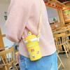 Children's Portable Double-Layer Glass Sippy Cup