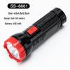 Rechargeable LED Flashlight: Mini, High-Power, Strong Illumination, Lightweight Plastic Design for Household Use
