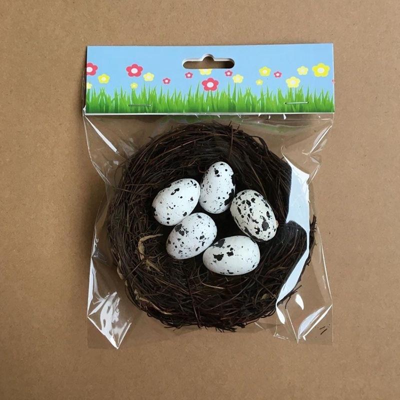 Cheap Artificial Nest Easter Mini Rattan Bird Nests Eggs Marriage