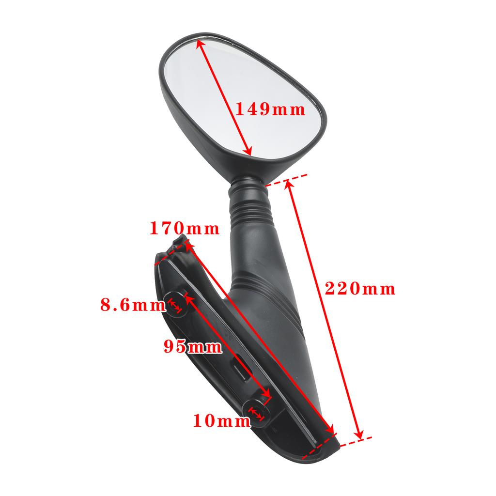 Mirror Set Left & Right For Piaggio X9 180 Amalfi X9 125 200 Evolution 2000-2003