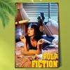 Pulp Fiction Metal Sign Vintage Movie Poster Tin Plaque 12x8 Inches Easy Hang Bar Man Cave Home Decor
