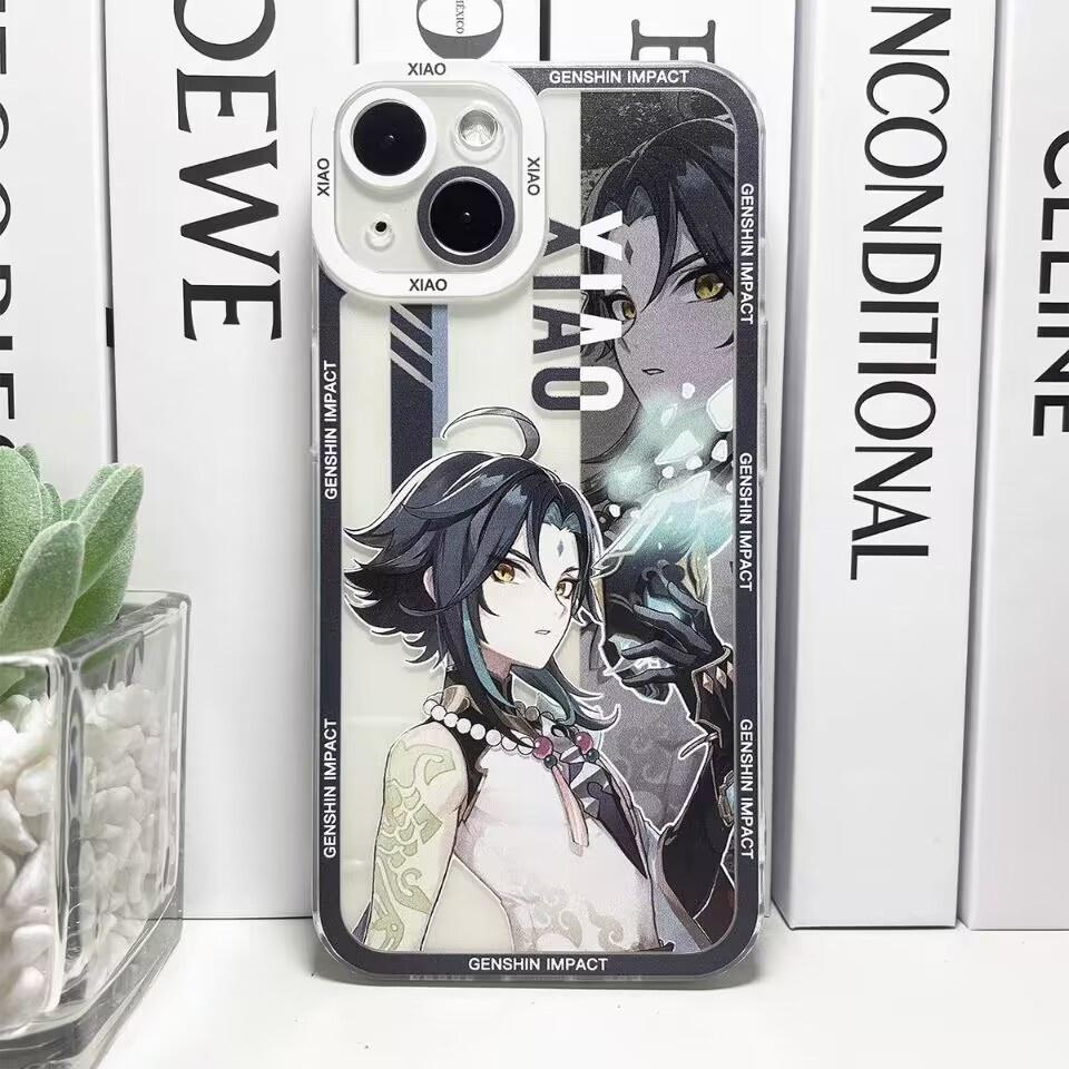 Genshin Impact Case For iPhone 11 12 13 14 15 Pro Max Mini 6 6S 7 8 Plus XR XS Max X Xiao Zhongli Wanderer Alhaitham Cover