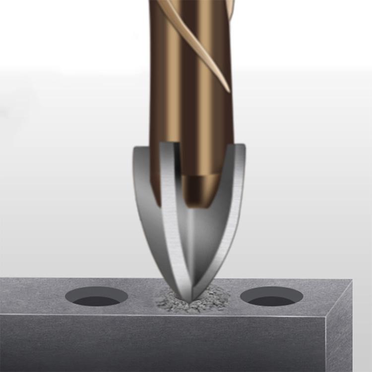 Set of spiral drill bits for glass, tiles, ceramics, 7 pcs., 3-12 mm