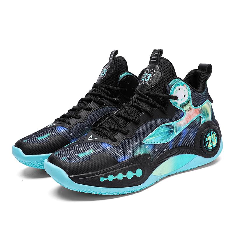 Professional basketball shoes men  new junior high school students youth breathable sports shoes anti-slip wear