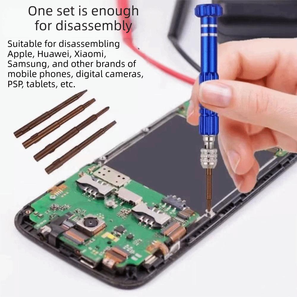 Aluminum Zinc Zinc Alloy Multi-Function Screwdriver Set S2 Bits Phone Repair Tool Precision Disassembly