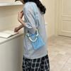Portable Large Capacity Mesh Shoulder Bags Lightweight Mesh Crossbody Bags Women Handbags