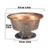 Multifunctional Sanskrit Buddhist Incense Fire Bowl Red Copper Tribute Engraving Fire Serving Tray Mandala Smoke Supply Furnace