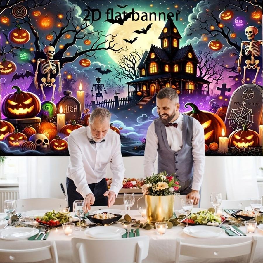2D Flat Banner - Polyester Lightweight Halloween-themed Retro-style Bannerzyc