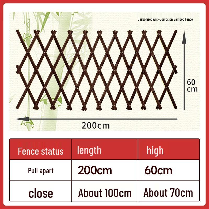 Outdoor Preservative Wood Fence Trellis for Garden, Courtyard, or Balcony Decoration