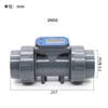 DN15-DN80 Digital Turbine Flow Meter Electronic LCD Display Flowmeter PVC Pipe Liquid Water for Farm Garden Irrigation Tools