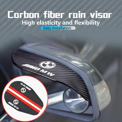 2pcs Car Rearview Mirror Rain Carbon Fiber Protector Stickers For BMW 1 3 5 7 Series M F01 F20 F10 F13 E52 E53 E60 E93 Qa6