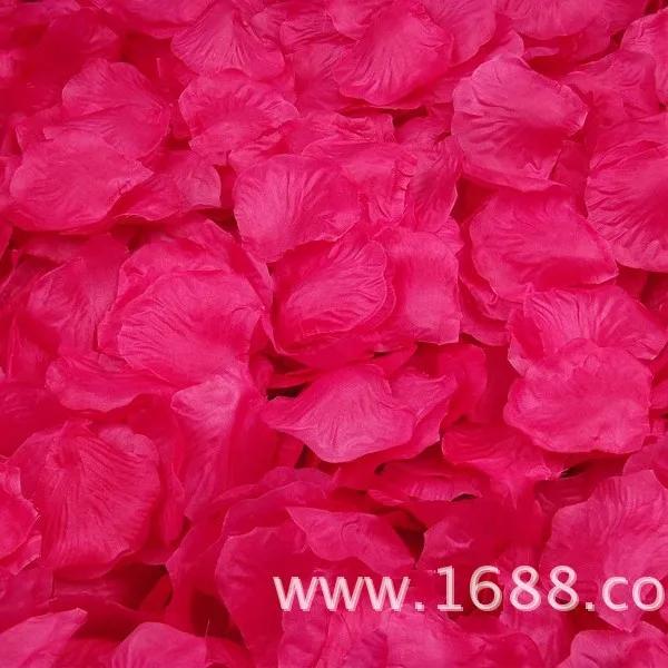 100/1000 Stück Künstliche Falsche Rosenblätter Bunte Simulation Seidenrosenblätter Für Valentinstag Hochzeitsparty Romantische Dekoration