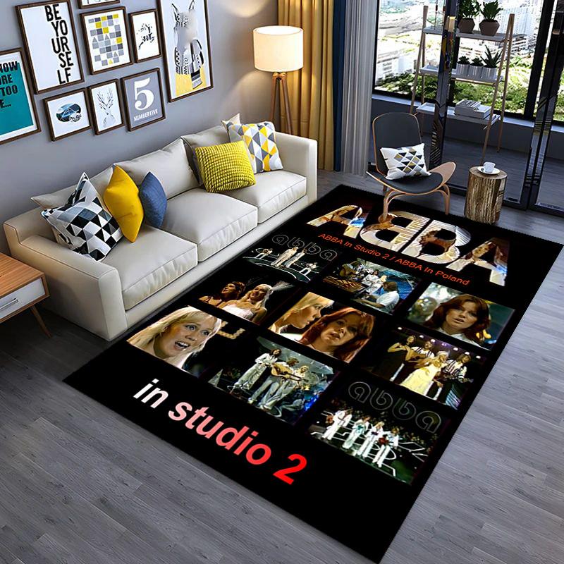 ABBA Ikonisches Musik-Erbe Teppichbodenmatten Wohnzimmer- und Schlafzimmer-Matten Badezimmer-Matte Kunst Mode