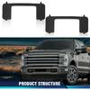 PIT66 Front Bumper Tow Hook Bolt Cover Caps Compatible with Ford F250 F350 Super Duty 2017 2018 2019 2020 2021 2022 HC3B 17F751-AC, HC3B 17F751-AD