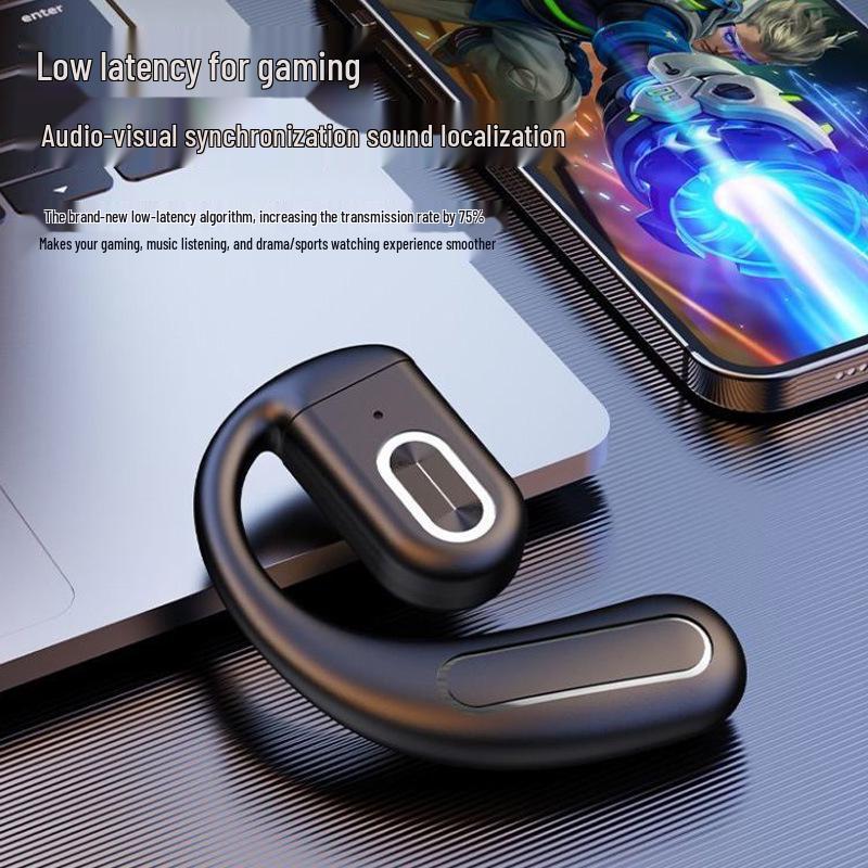 Wireless Noise-Cancelling Ear-Hook Bluetooth 5.4 Headset Z70