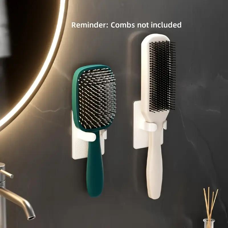 1PCS Punch-free Curly Hair Comb Storage Rack Light Luxury Bathroom Wash Basin Bathroom Wall-mounted Storage Air Cushion Comb Artifact