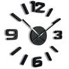 Stick-on Wooden Wall Clock EKO 75cm