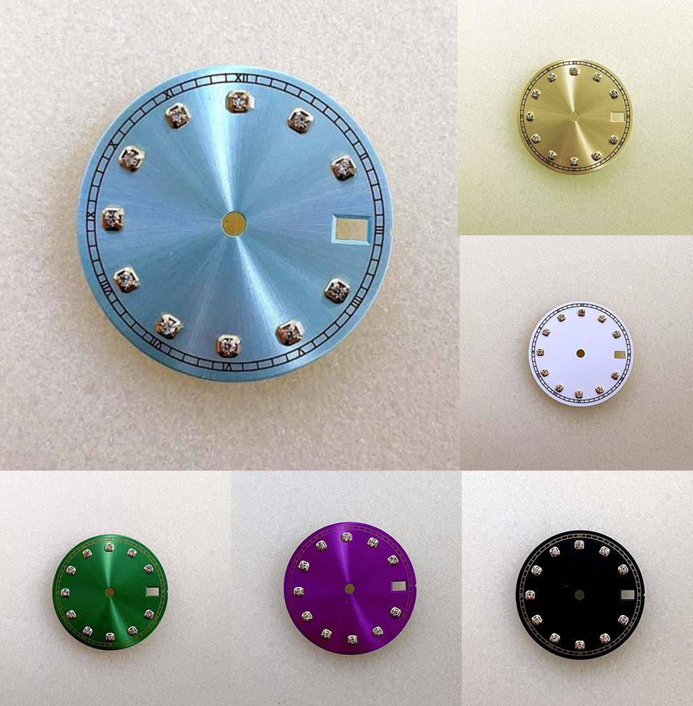 Movement Watch Literal 28.5mm NH35 Automatic Dial NH36 Golden Solar Pattern Edge Watch Accessories