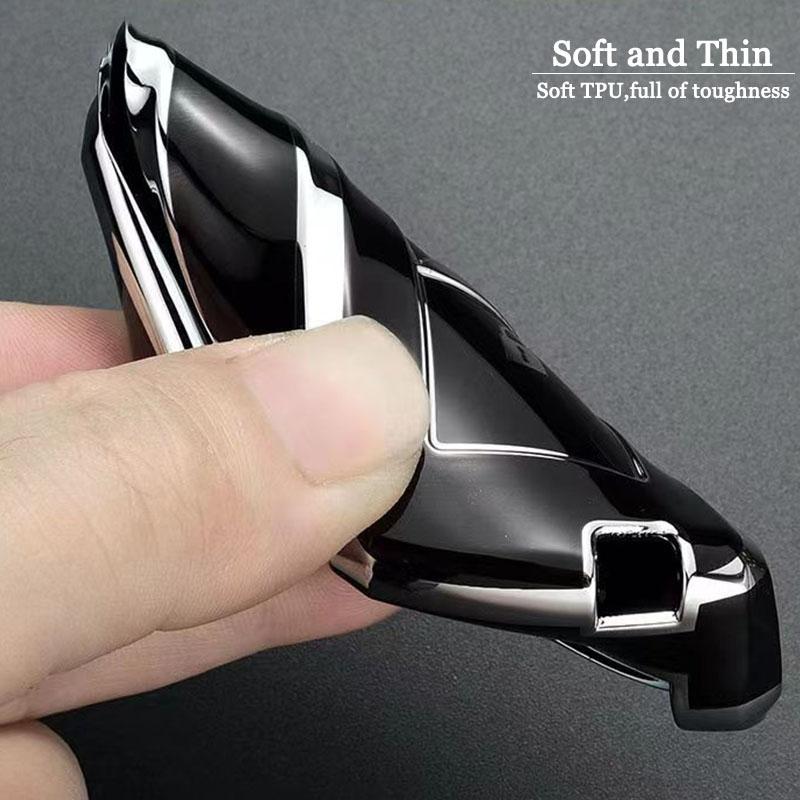 Soft Tpu Car Flip Key Case Cover For Hyundai I20 I30 Ix20 Ix35 Elantra Accent Car Key Protection Shell Auto Interior Accessories