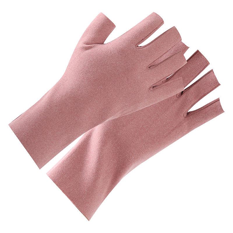 Unisex Halbfinger-Heizhandschuhe zum Tippen, Radfahren und für Maniküren – Touchscreen-kompatibel für Herbst und Winter