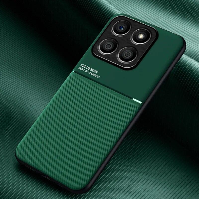 

Магнитный чехол из искусственной кожи для Honor X8B X9A X9B 5G, автомобильный держатель, роскошный силиконовый защитный чехол для телефона Honor X50i X9 X6S