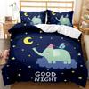 Astronaut Duvet Cover Set, Space Bedding Set for Kids Boys, Sky Galaxy Themed Comforter Cover, Queen/King/Twin Size Quilt Cover