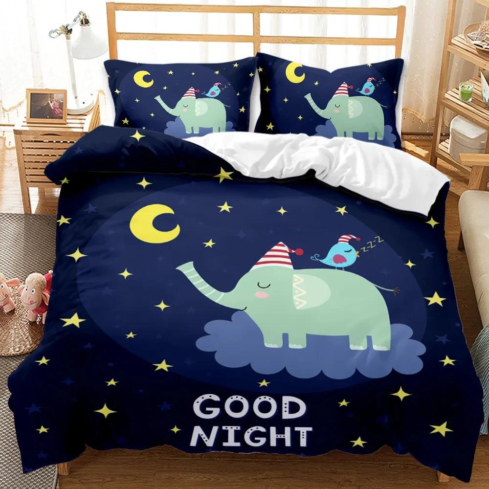 Astronaut Duvet Cover Set, Space Bedding Set for Kids Boys, Sky Galaxy Themed Comforter Cover, Queen/King/Twin Size Quilt Cover