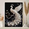 DIY Peacock Pearl Art Painting for Home Wall Decor Pearl Gem Paintings Picture Arts Craft for Adults/Beginners Gift Idea Home Decor Without Frame