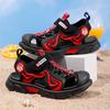 Children's Sandals Baotou Breathable Summer New Boys' Shoes Beach Shoes Hollow Non-slip Soft Sole Foreign Trade Flame